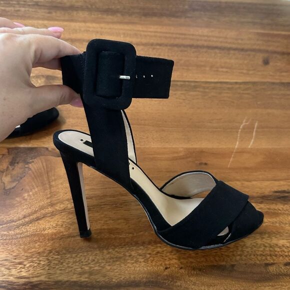 Zara Black High Heels Sandals, Size 37 - Picture 7 of 9